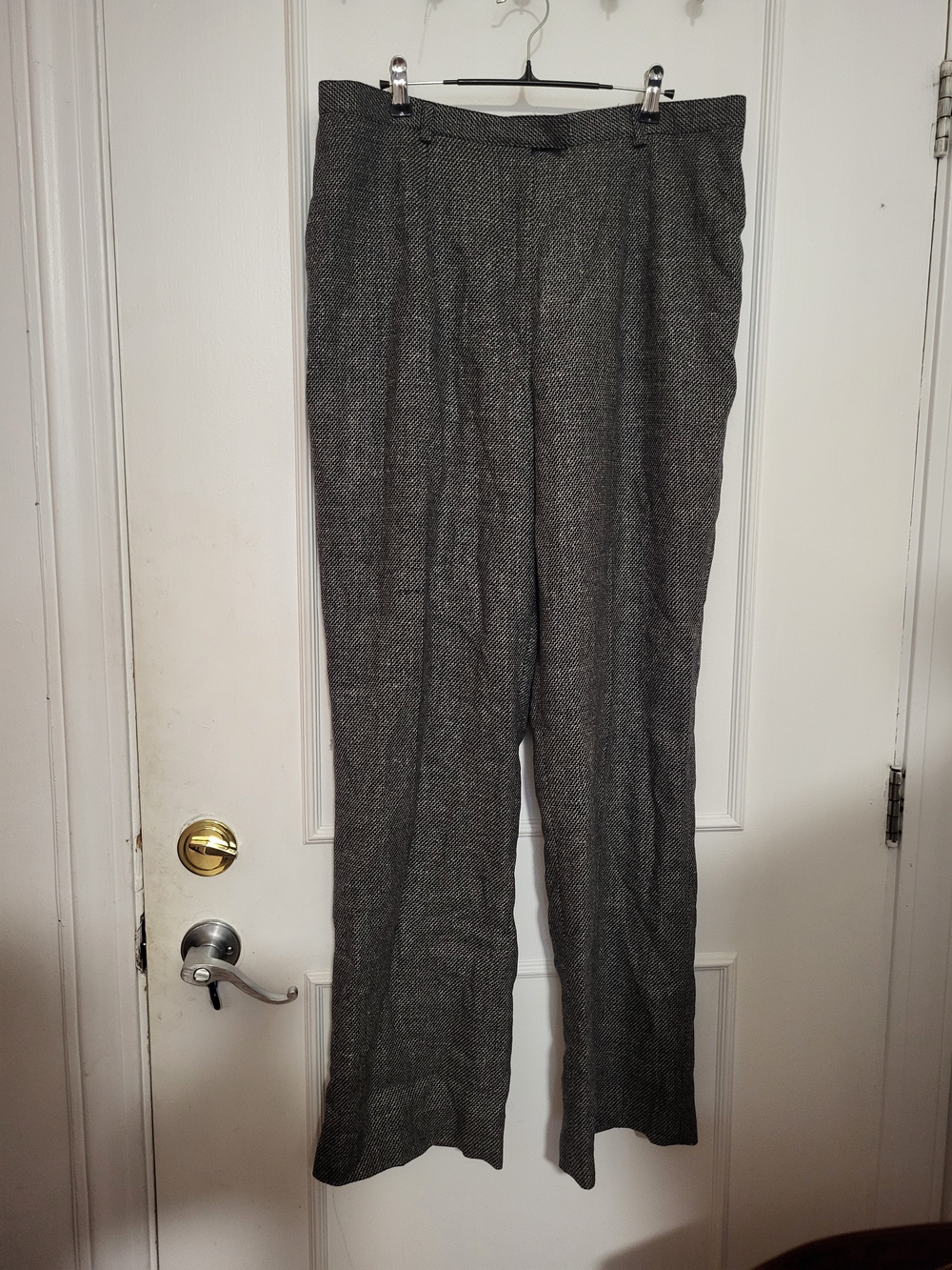 NWT Conrad C Gray Structured Straight Leg Dress Pants Trouser Size 16